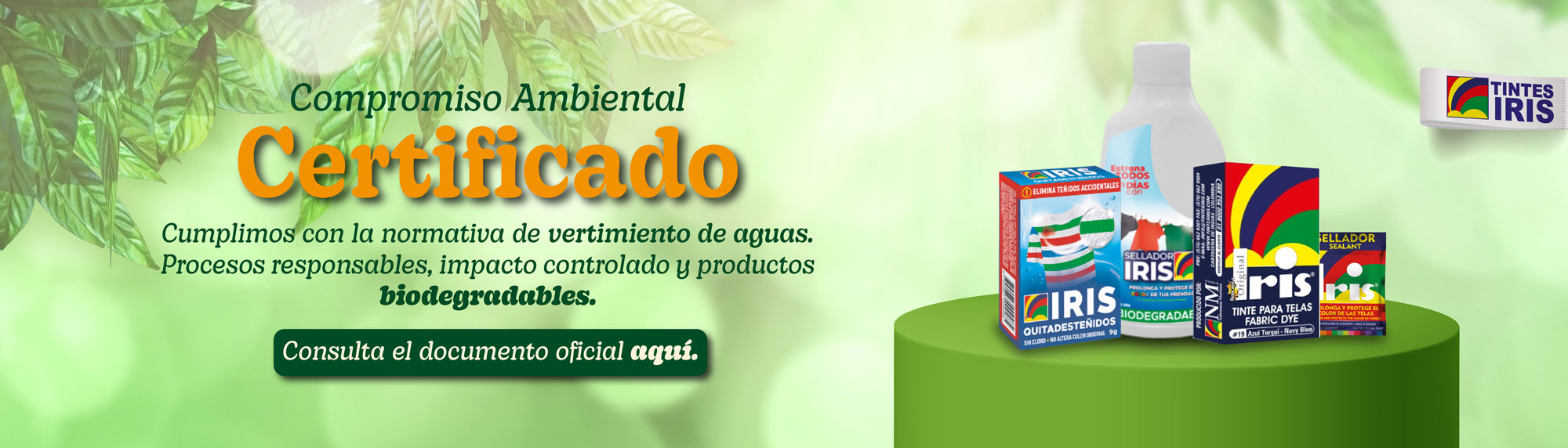 COMPROMISO AMBIENTAL CERTIFICADO - PRODUCTOS IRIS