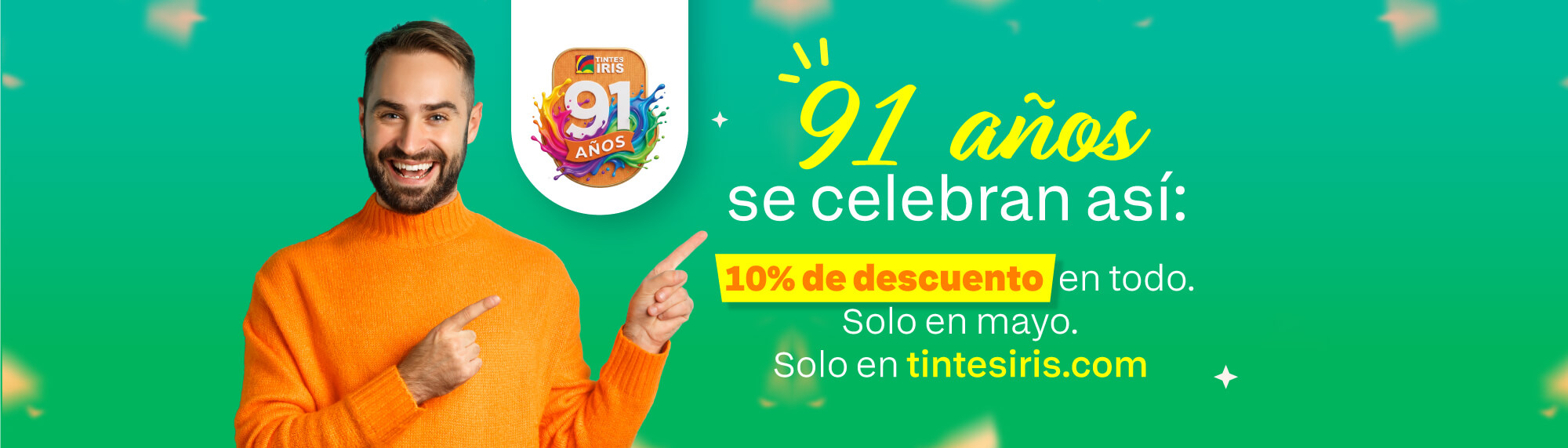 Tintes Iris - 91 años - 10% de descuento - www.tintesiris.com