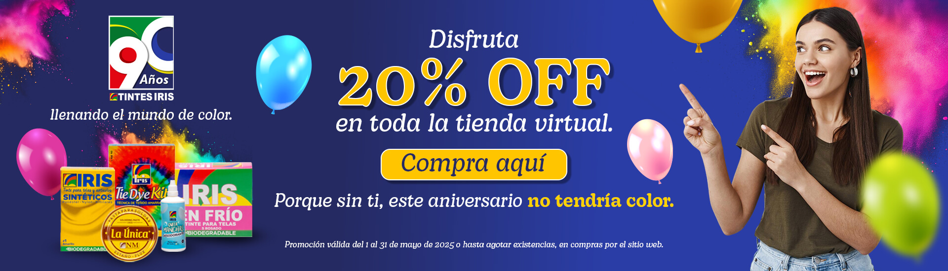DISFRUTA 20% DE DESCUENTO EN TINTES IRIS