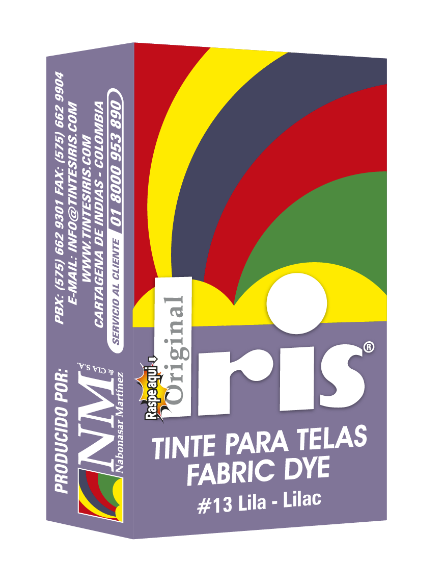 Iris | Iris - Tintes y anilinas telas, cuero,