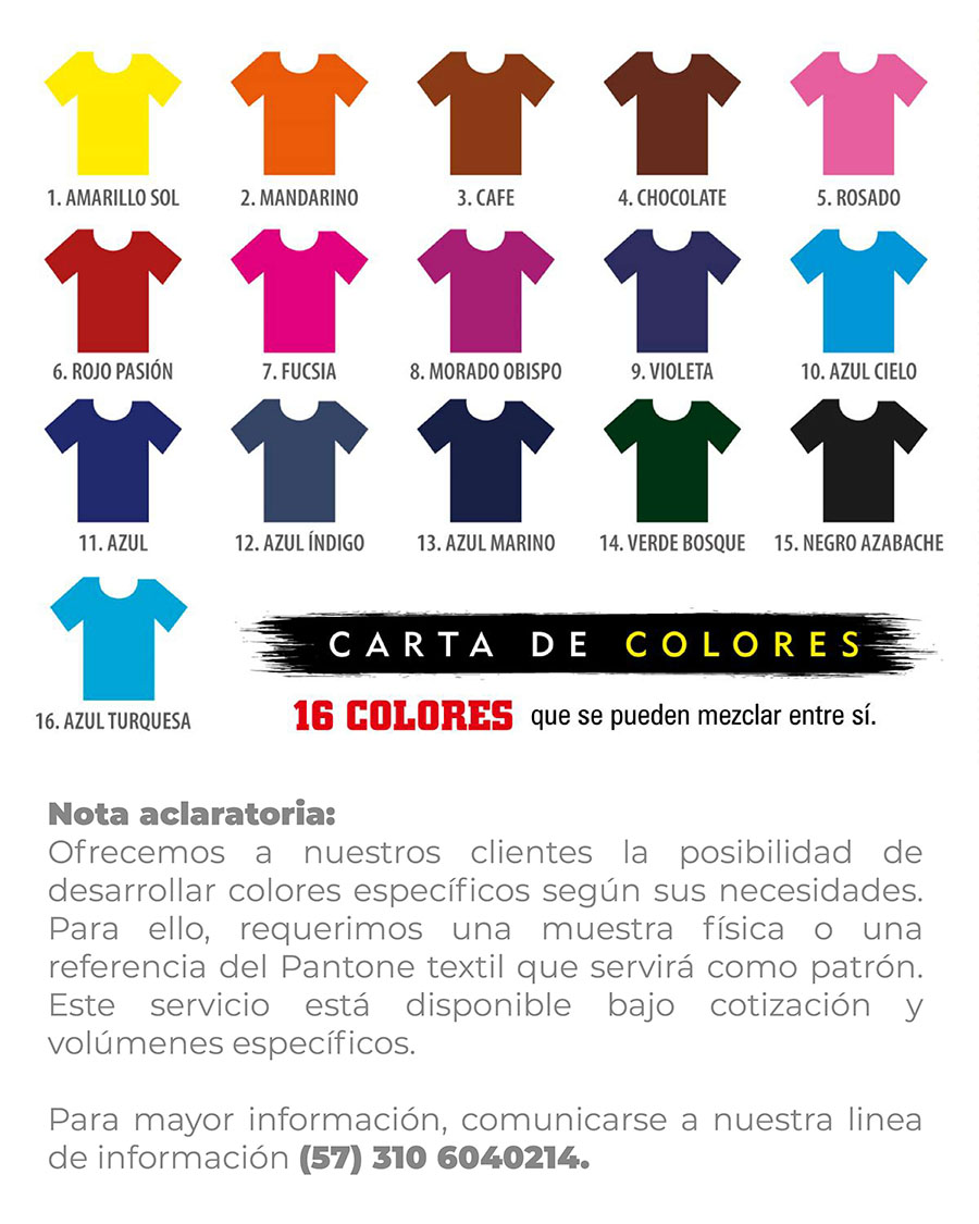 Carta colores WOW