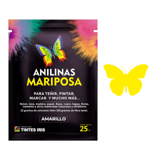 Anilinas Mariposa Amarilla de 25 gr